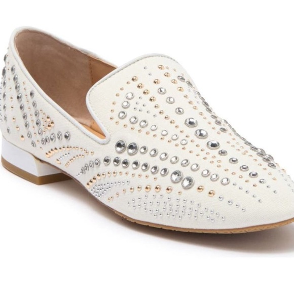 Donald J. Pliner Shoes - Donald J. PLINER New Leather Studded Loafers size 8
